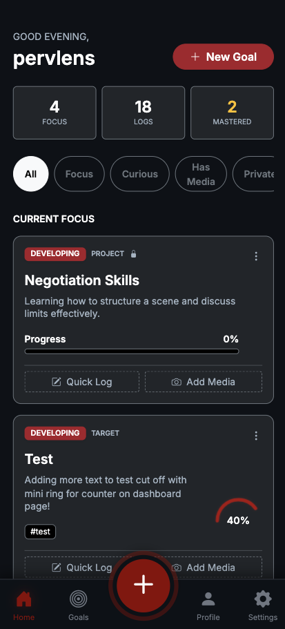 KS Goals Screenshot